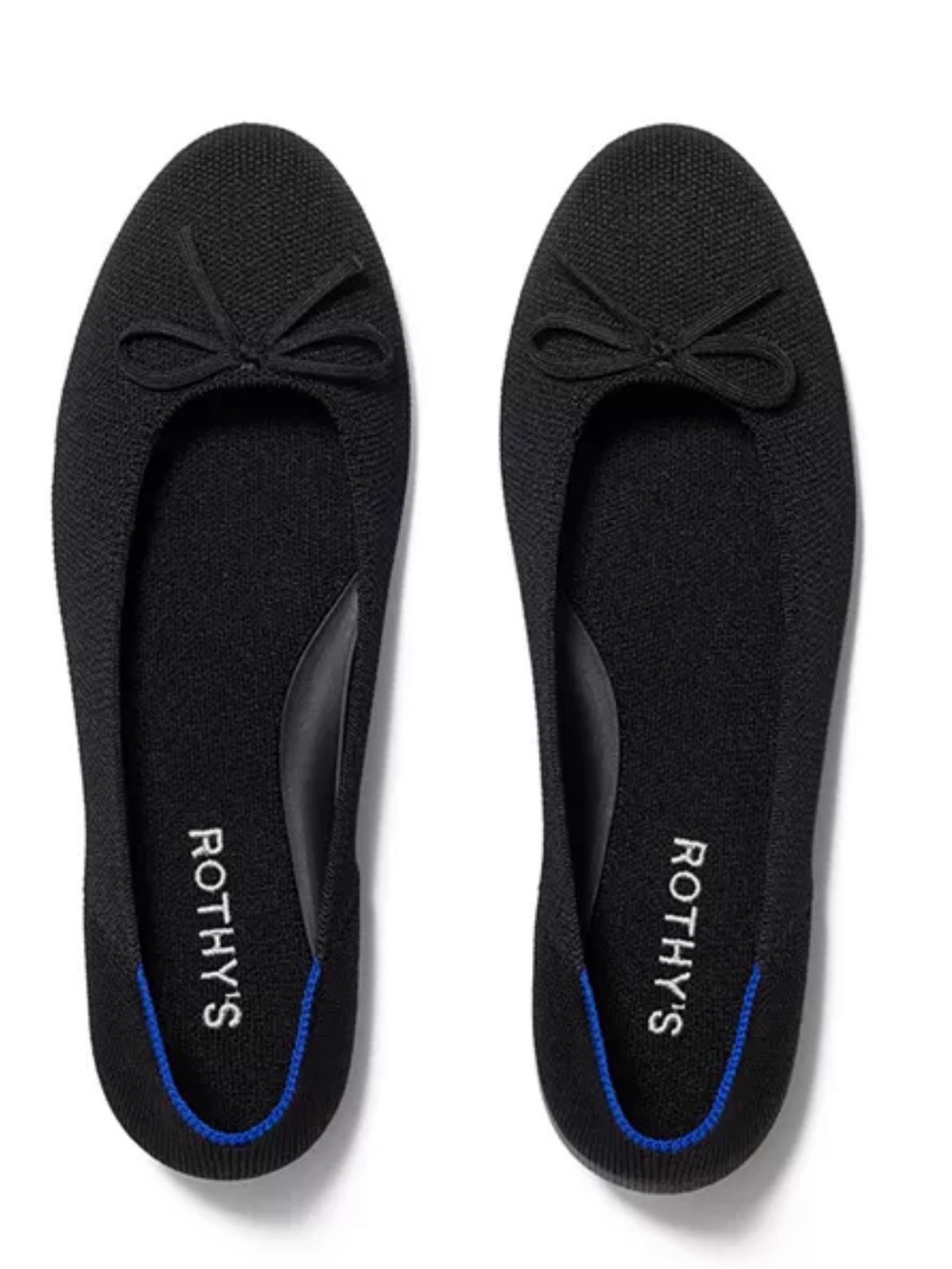 Rothy's Women's Black Ballet Flat, 10.5